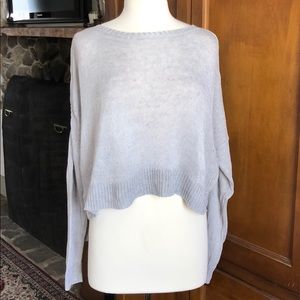 Eileen Fisher Light Grey Linen Sweater